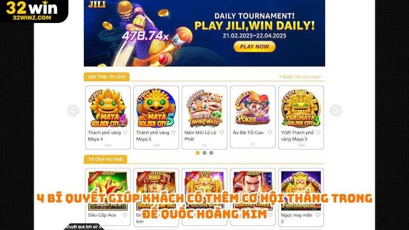 4 bí quyết giúp khách có thêm cơ hội thắng trong đế quốc hoàng kim