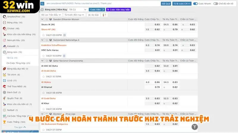 4 bước cần hoàn thành trước khi trải nghiệm