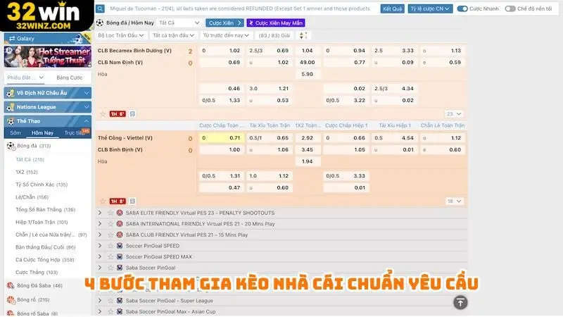 4 bước tham gia kèo nhà cái chuẩn yêu cầu