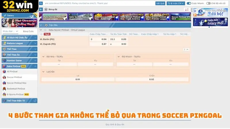 4 bước tham gia không thể bỏ qua trong Soccer Pingoal
