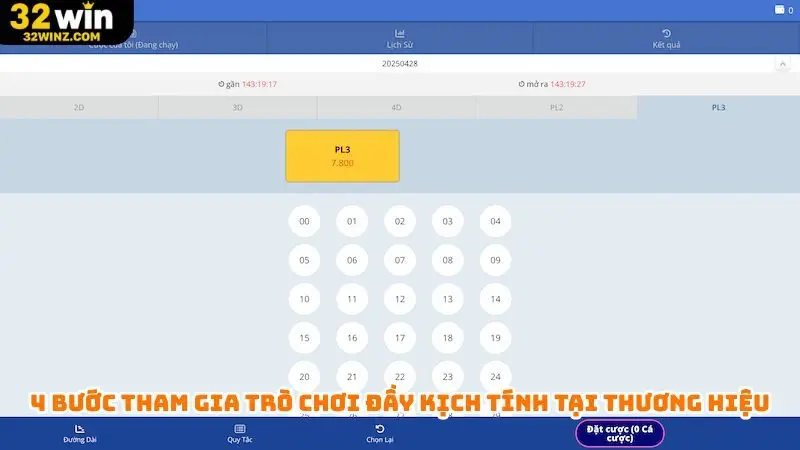 4 bước tham gia trò chơi đầy kịch tính tại thương hiệu