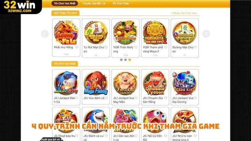 4 quy trình cần nắm trước khi tham gia game