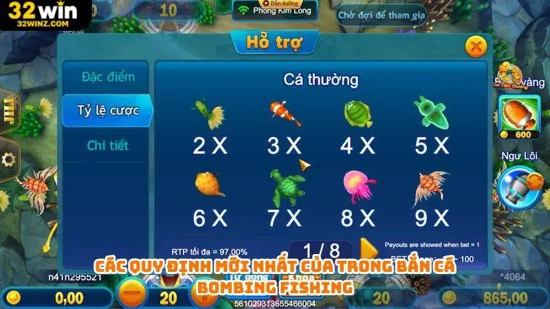 Các quy định mới nhất của trong bắn cá Bombing Fishing