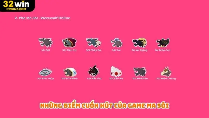 Những điểm cuốn hút của game Ma Sói