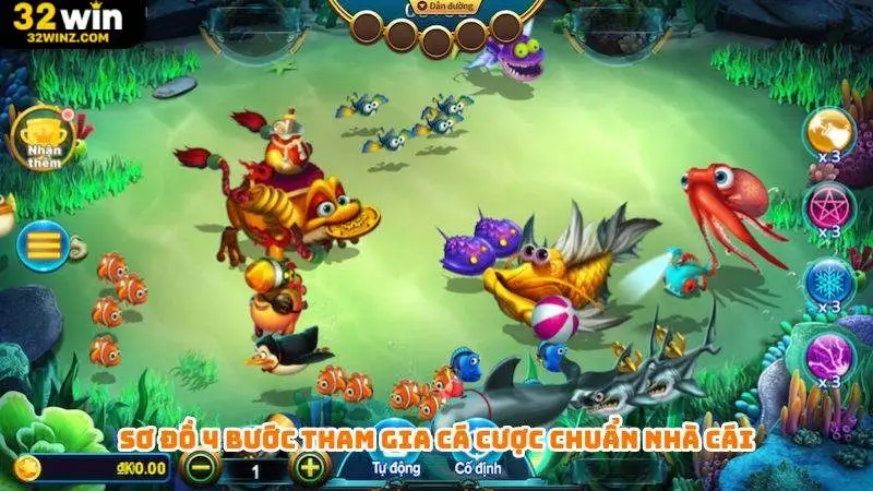 Sơ đồ 4 bước tham gia cá cược chuẩn nhà cái