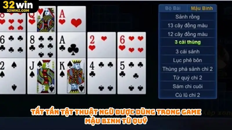 Tất tần tật thuật ngữ được dùng trong game mậu binh tứ quý
